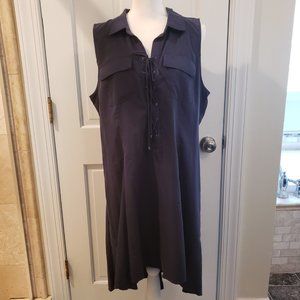 Eci New York Navy High-Low Dress, Size XL